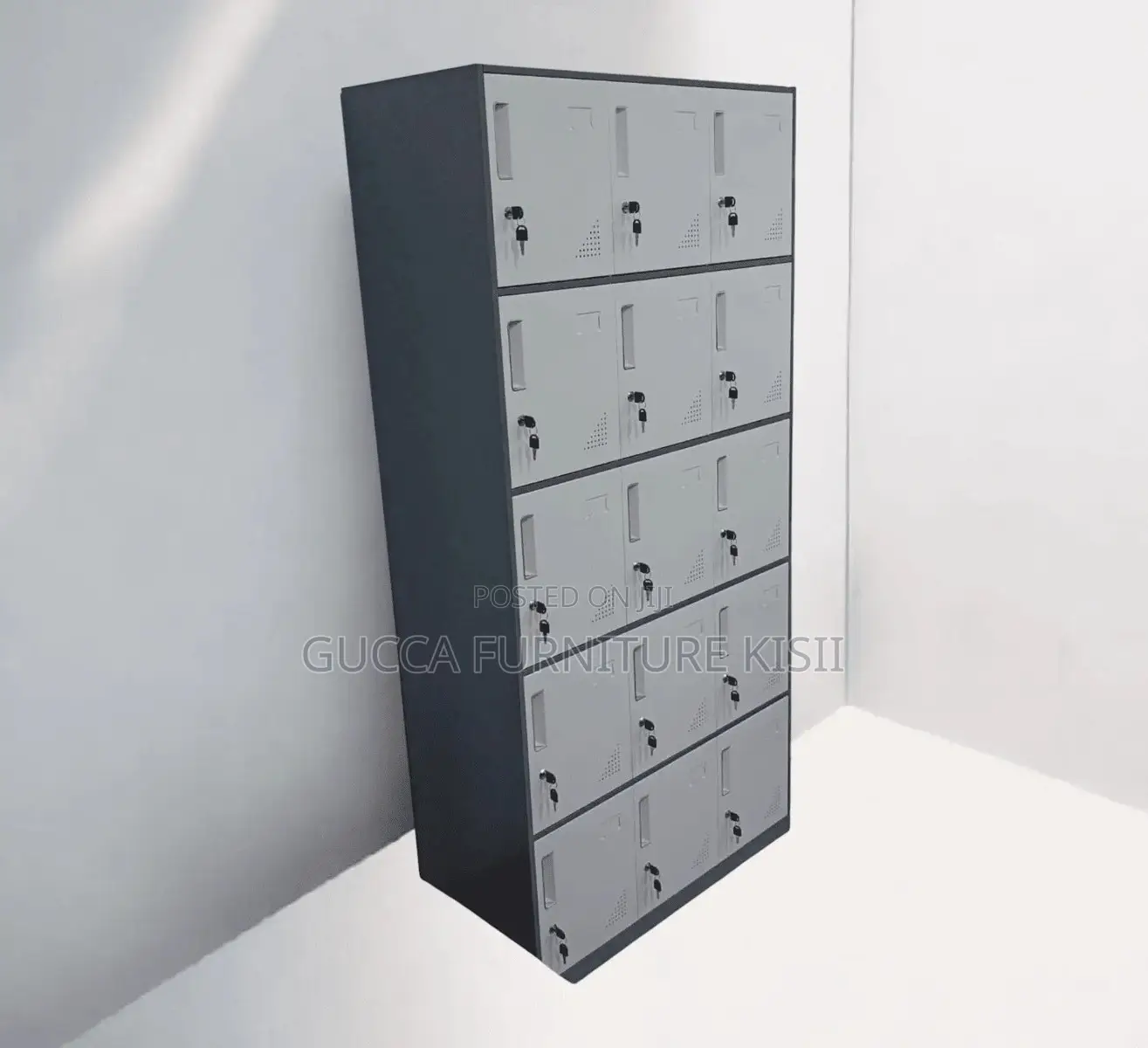 15 Door Standard Gauge Metallic Locker