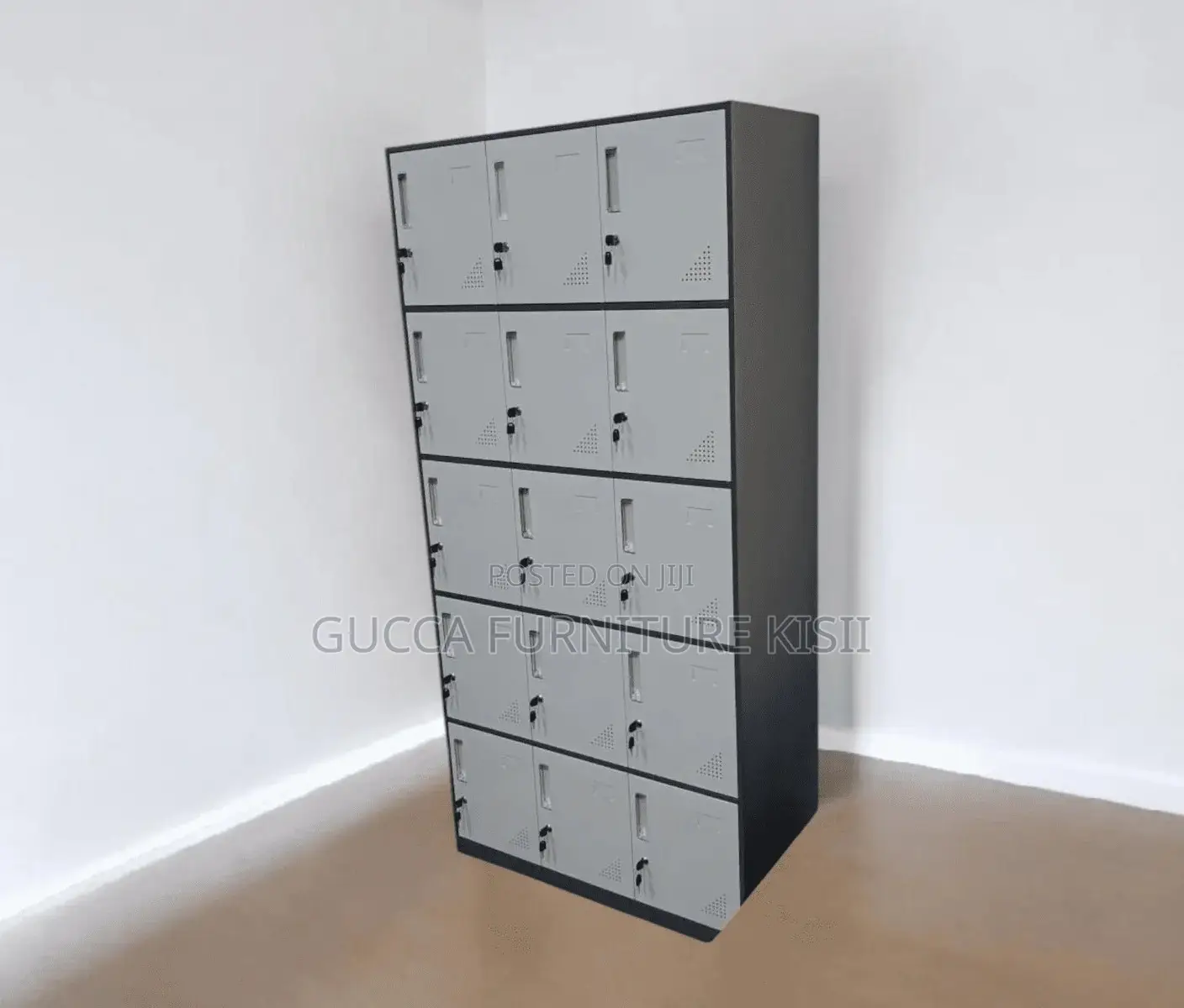 15 Door Standard Gauge Metallic Locker
