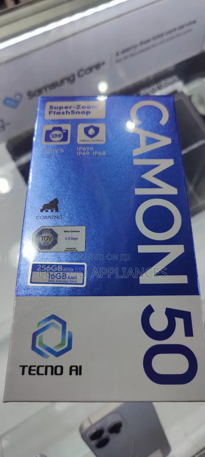 New Tecno Camon 50 256 GB Gray