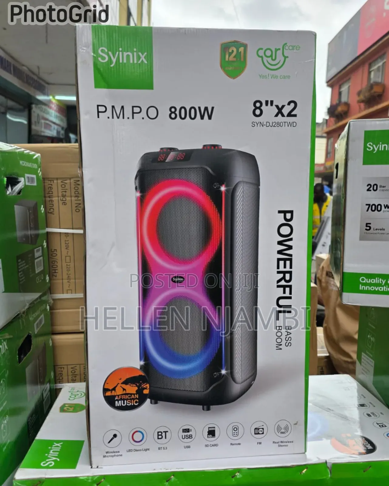 Syinix 800W SYNDJ280TWD Powerful Bass Speaker