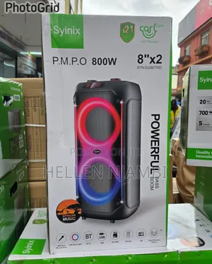 Syinix 800W SYNDJ280TWD Powerful Bass Speaker