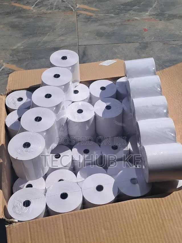 Full Carton of 50 Thermal Receipt Rolls (80mm X 80mm X 13mm)