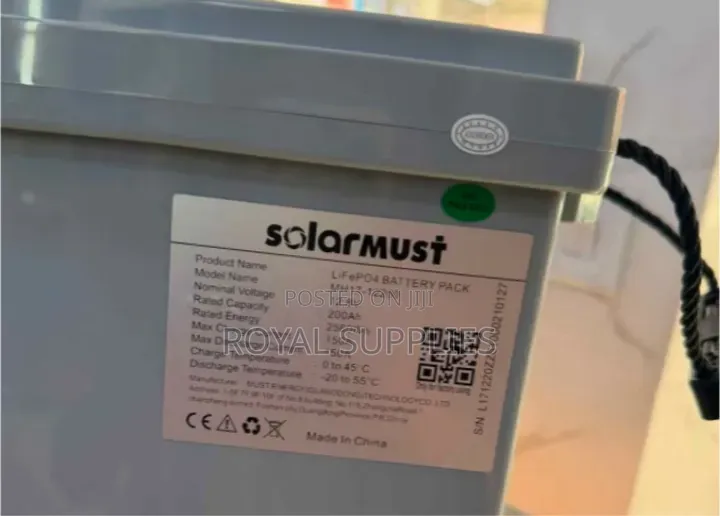 MUST 2.56kWh Lithium Battery 200ah 12v