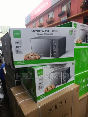 Syinix 20L Manual Microwave Oven – Mirror Finish Glass Design