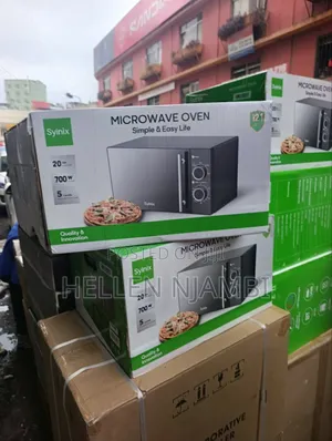 Syinix 20L Manual Microwave Oven – Mirror Finish Glass Design