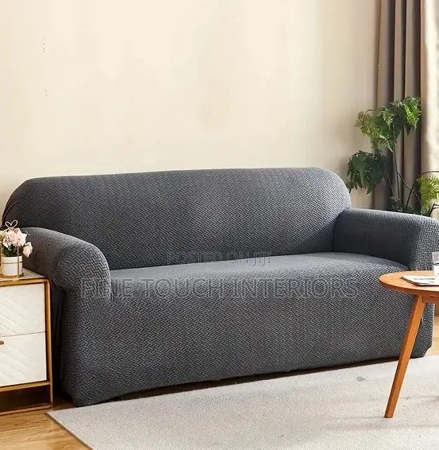 Grey Plain Sofa Covers