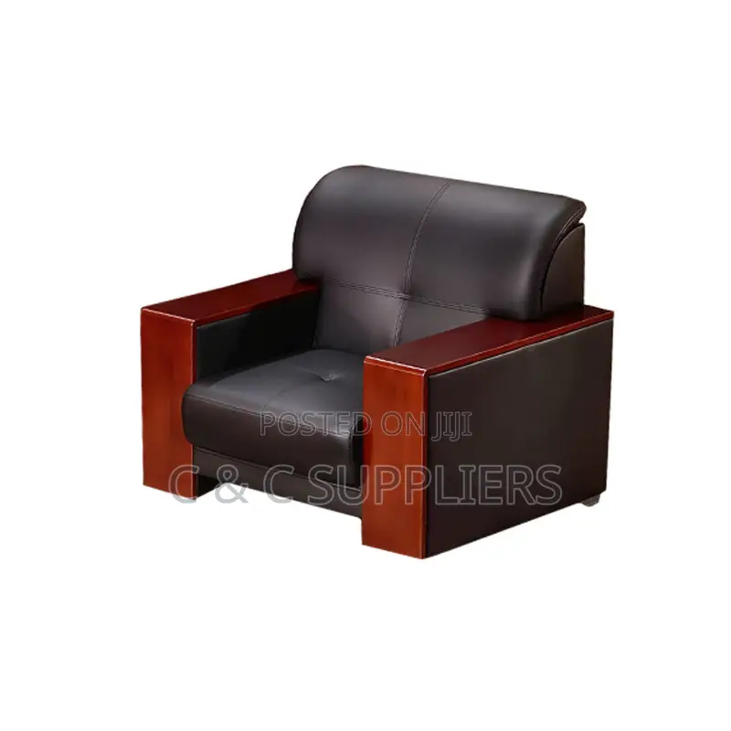 5-Seater Leather Clinic Reception Sofa