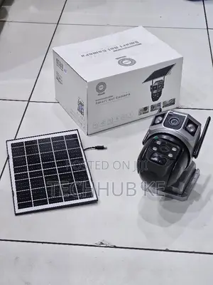 Wireless 4g Simcard Solar Powered CCTV Camera With Dual Lens