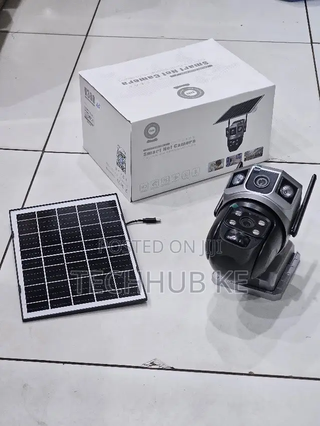 Wireless 4g Simcard Solar Powered CCTV Camera With Dual Lens