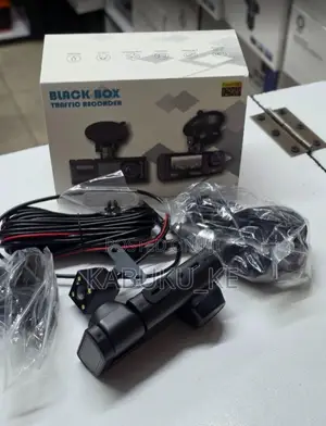 3 in 1 Black Box Traffic Recorder Dash Cam for Vehicle With Rear Cam