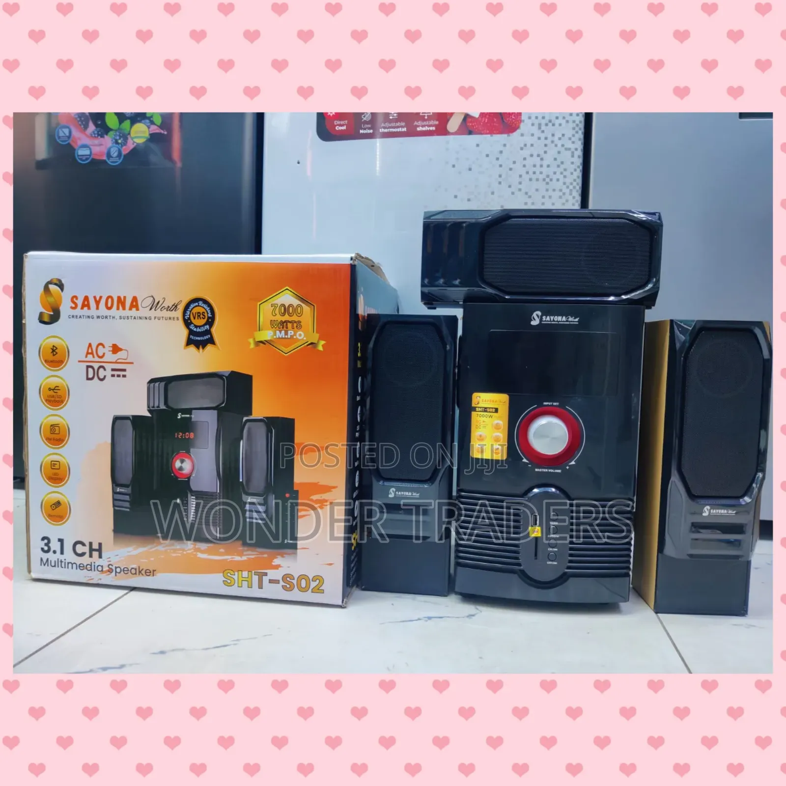 Sayona Worth SHT S02 3.1 Channel *Pmpo-7000watts*