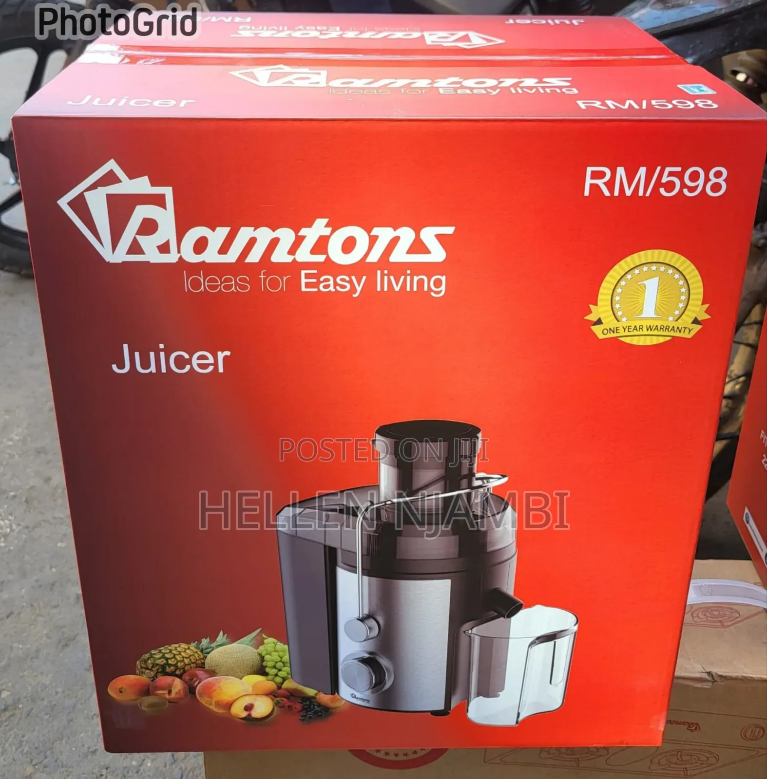 Ramtons Juicer Rm598 800w