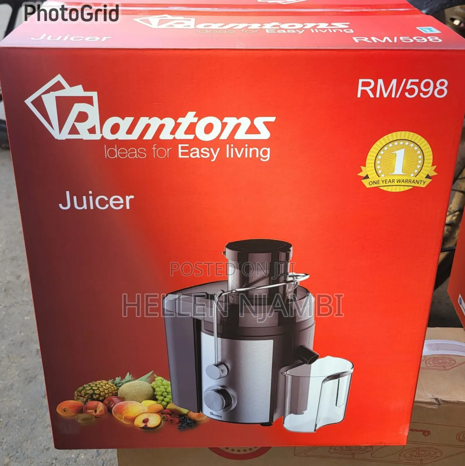 Ramtons Juicer Rm598 800w