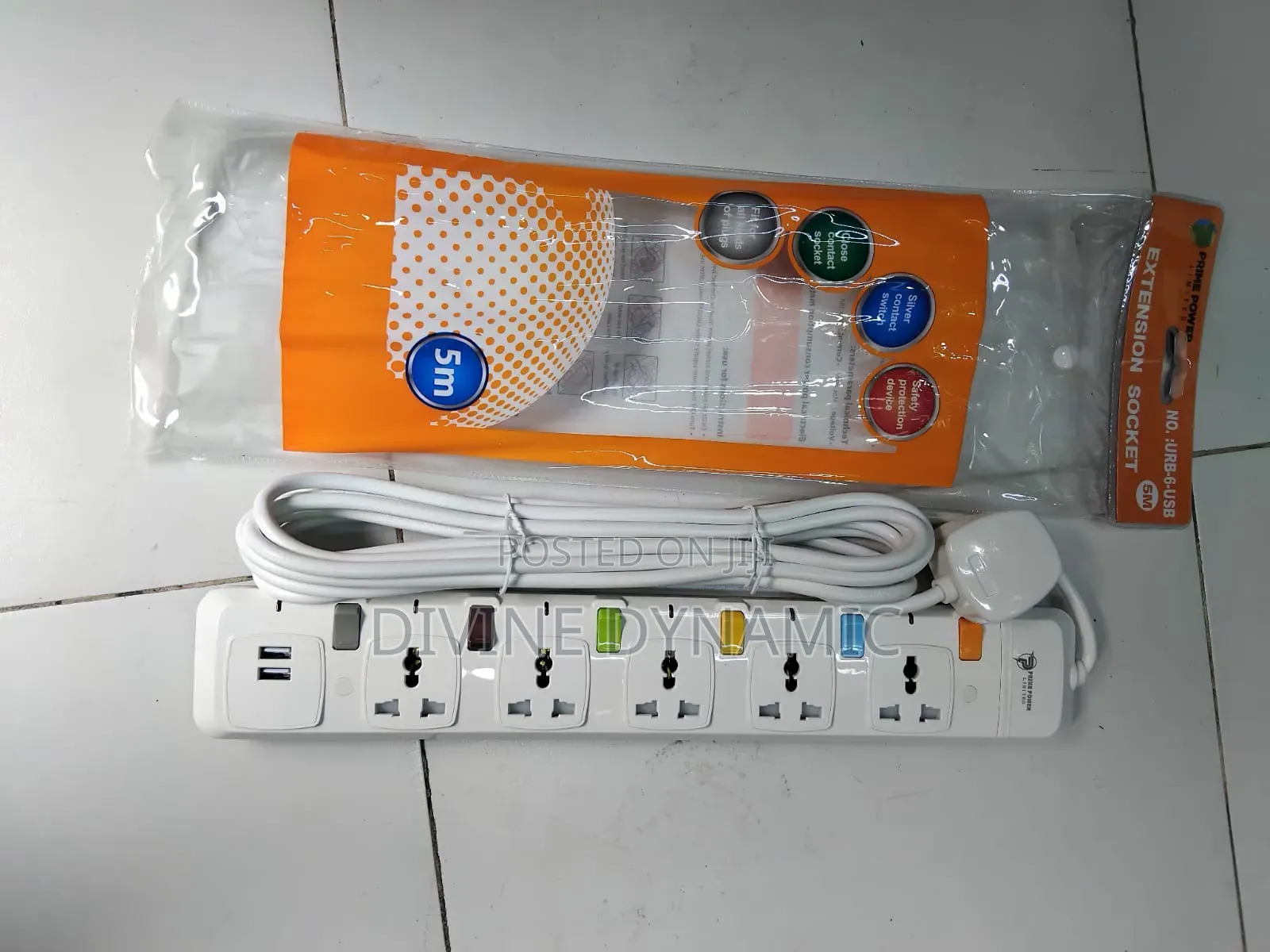 Extension Socket URB-6-USB