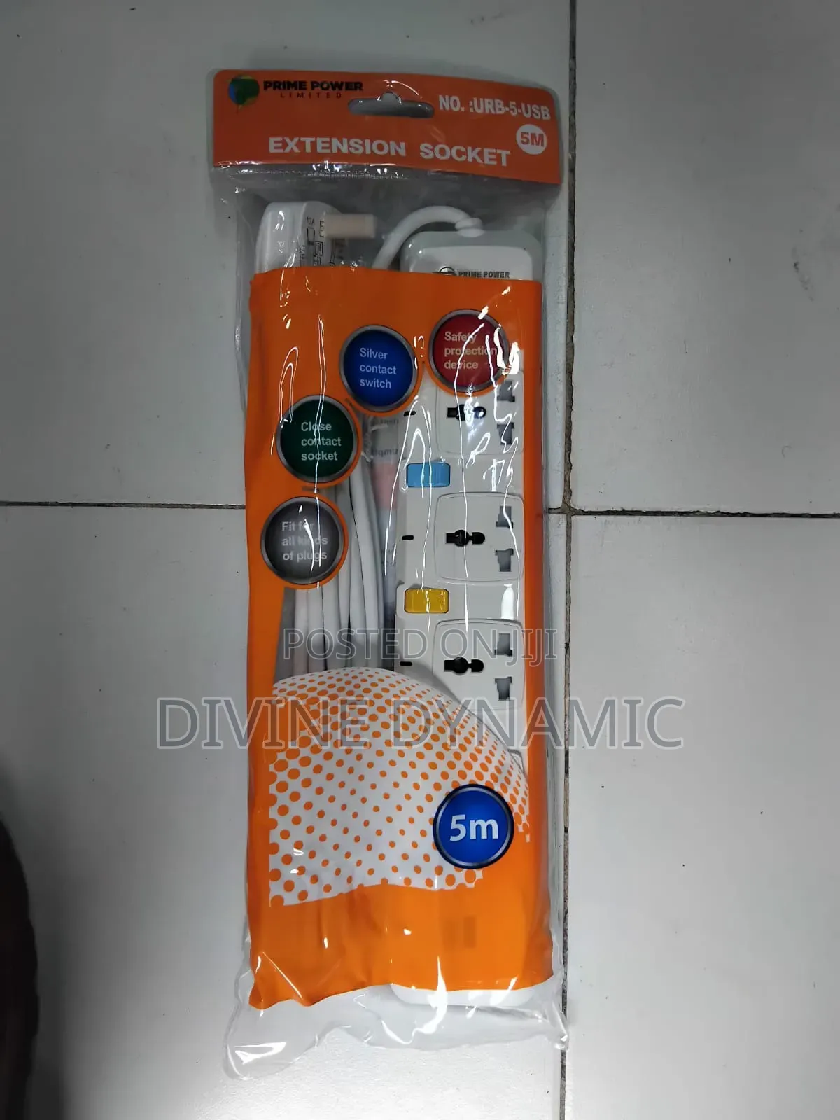 Extension Socket URB-6-USB