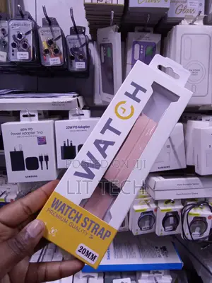 Watch Premium Silicone Sport Loop Strap - Pink - 20MM Universal