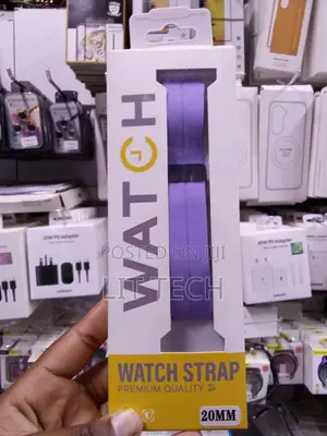 Watch Premium Silicone Sport Loop Strap - Purple / Lilac - 20MM Univer