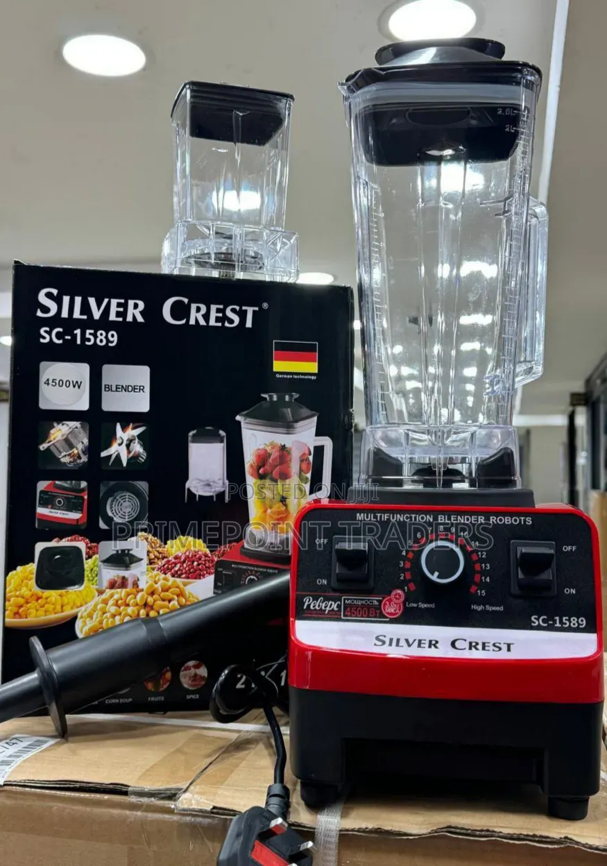 2. Silver Crest 2-in-1 Heavy-Duty Blender – Blend Grind With Ease