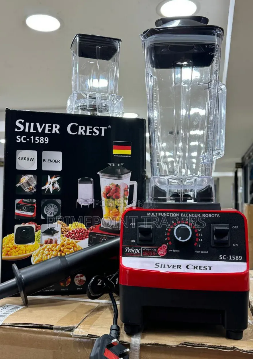 2. Silver Crest 2-in-1 Heavy-Duty Blender – Blend Grind With Ease