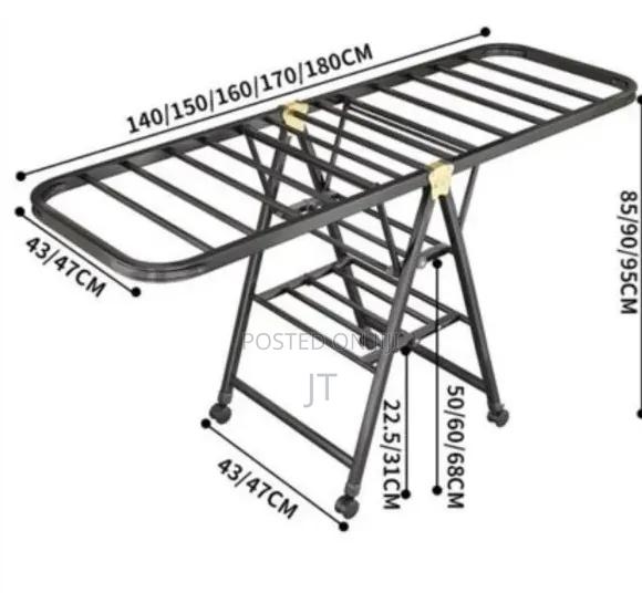 Movable Foldable/Portable Laundry Drying Rack - thumbnail 2