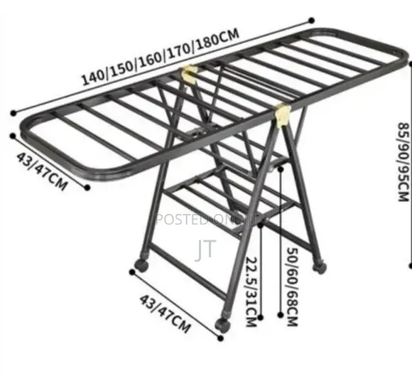 Movable Foldable/Portable Laundry Drying Rack