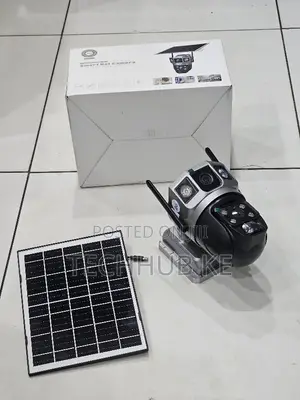 New Smartnet V380-Dual Lens 4G Solar CCTV Camera With Simcard Slot