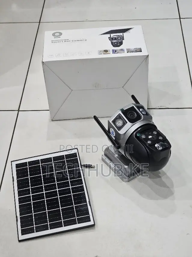 New Smartnet V380-Dual Lens 4G Solar CCTV Camera With Simcard Slot