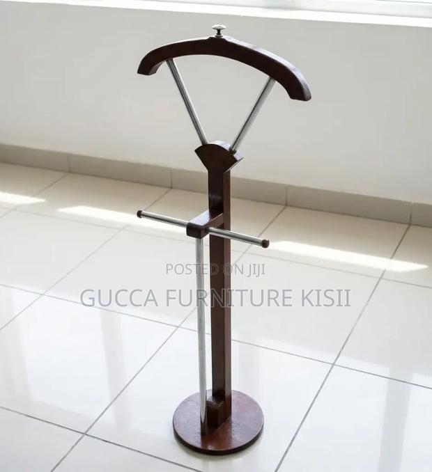 Custom Mahogany Office Coat Stand