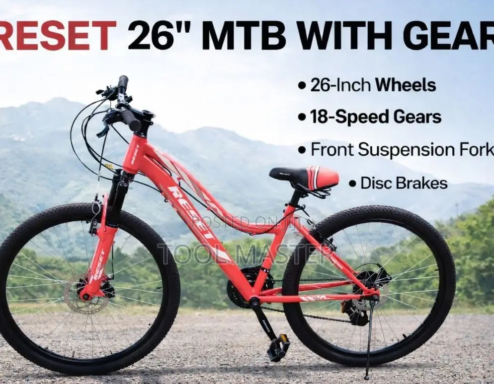 Reset MTB 26" Bicycle/18 Speed Size 26 Reset Mountain Bike