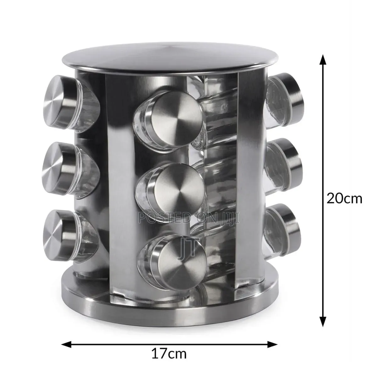12jar Rotating Carousel Spice Rack