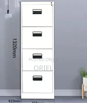4-Drawer Office Cabinet – Modern Filing Document Storage Unit