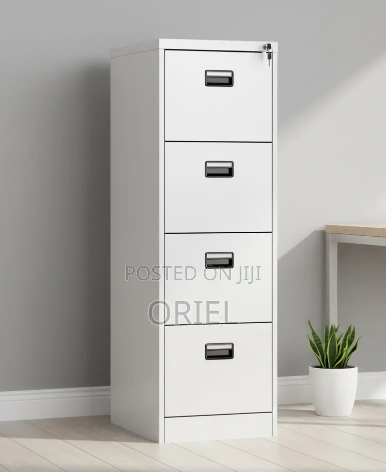 4-Drawer Office Cabinet – Modern Filing Document Storage Unit