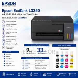 Epson EcoTank L3350 Wi-Fi All-in-One Printer – Print, Scan Copy
