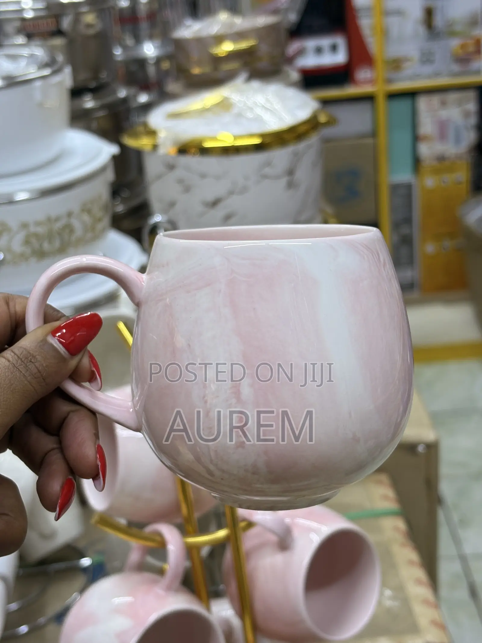 Pink Cups Set 6pieces