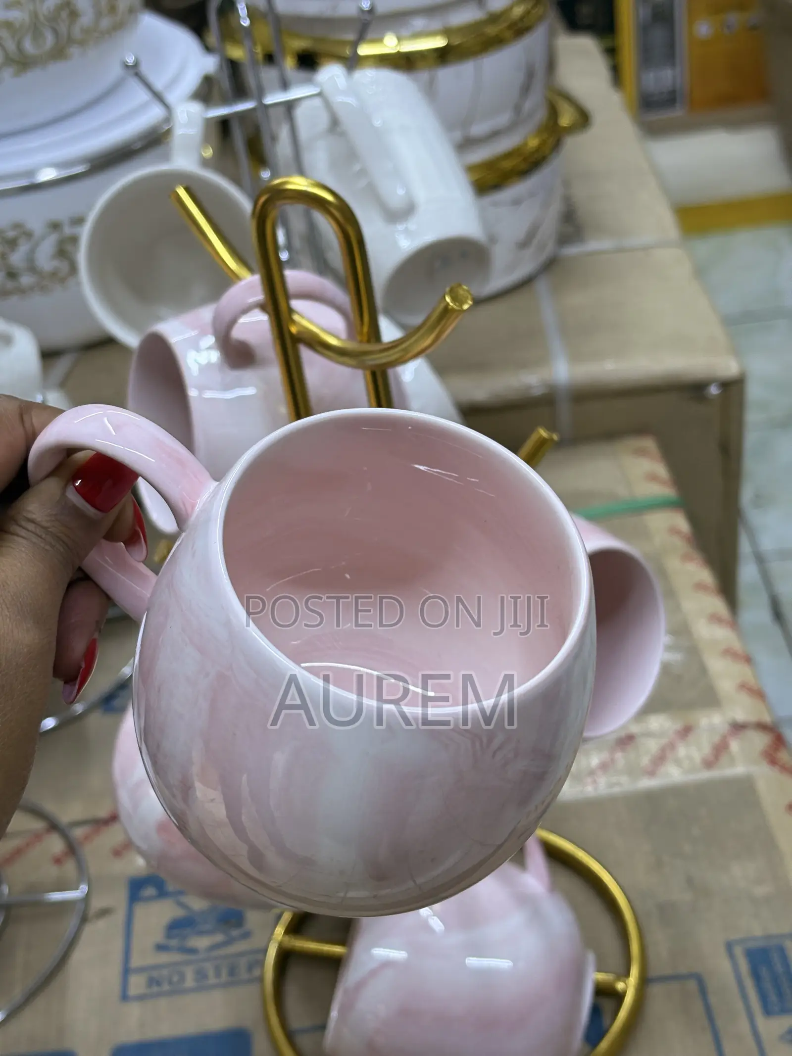 Pink Cups Set 6pieces