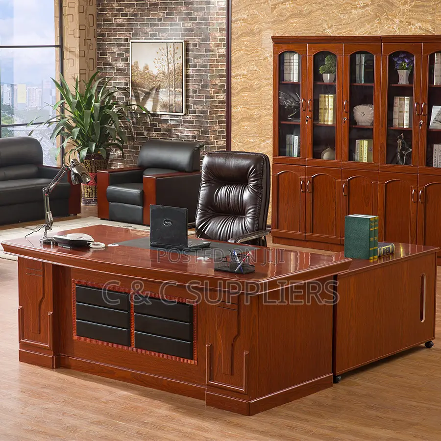 Executive L-Shaped Computer Desk-160cm