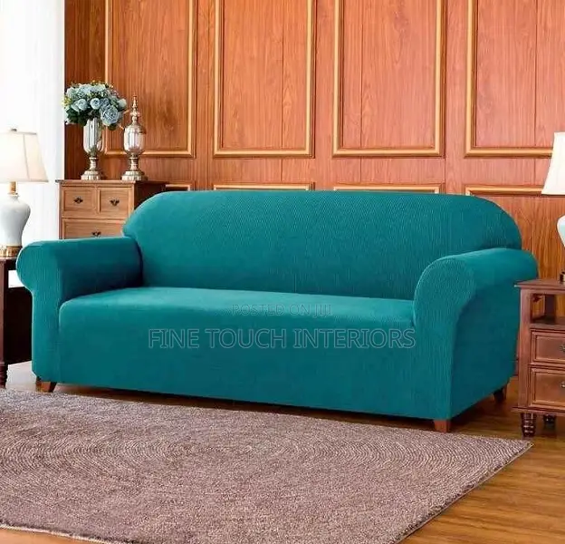 Turquoise Blue Plain Sofa Covers