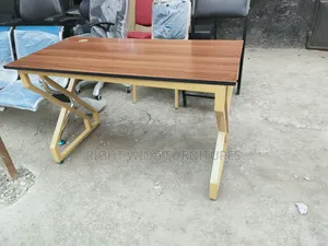 Office Computer Table Office Table With Gold Finishing Stand