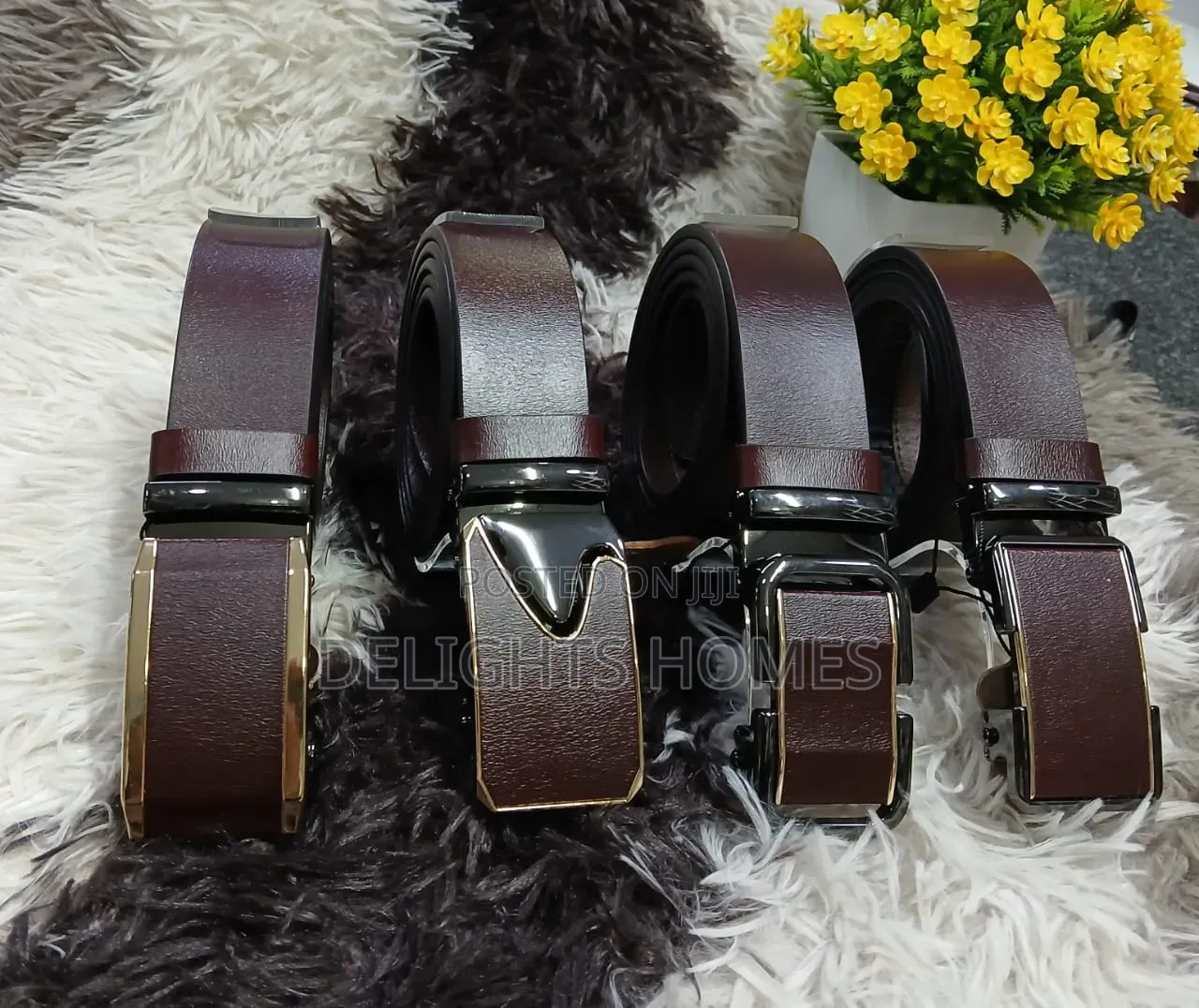 Men’s Leather Belts-Yu