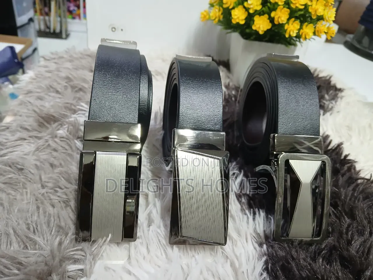 Men’s Leather Belts-Yu