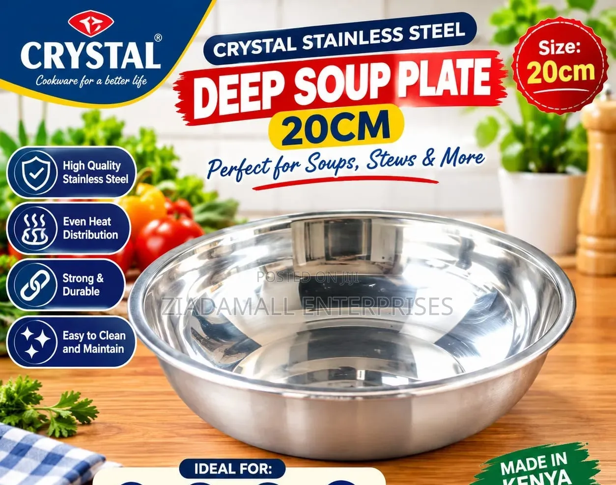 Crystal Deep Soup Plate {Quality Deep Soyp Plate} ##Crystal
