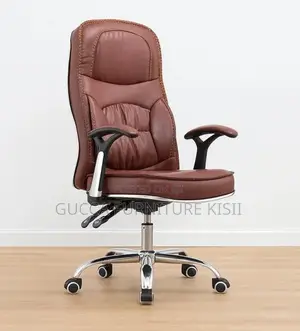 Generic Leather Brown Clerical Chair