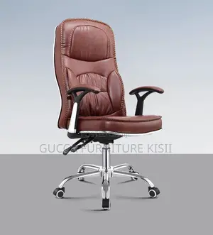 Generic Leather Brown Clerical Chair