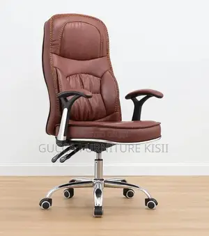 Generic Leather Brown Clerical Chair