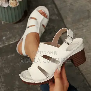 Open-Toe Block Heel Sandals