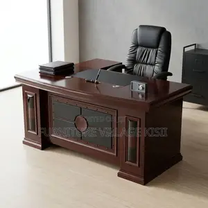 1.8m Mahogany Office Desk