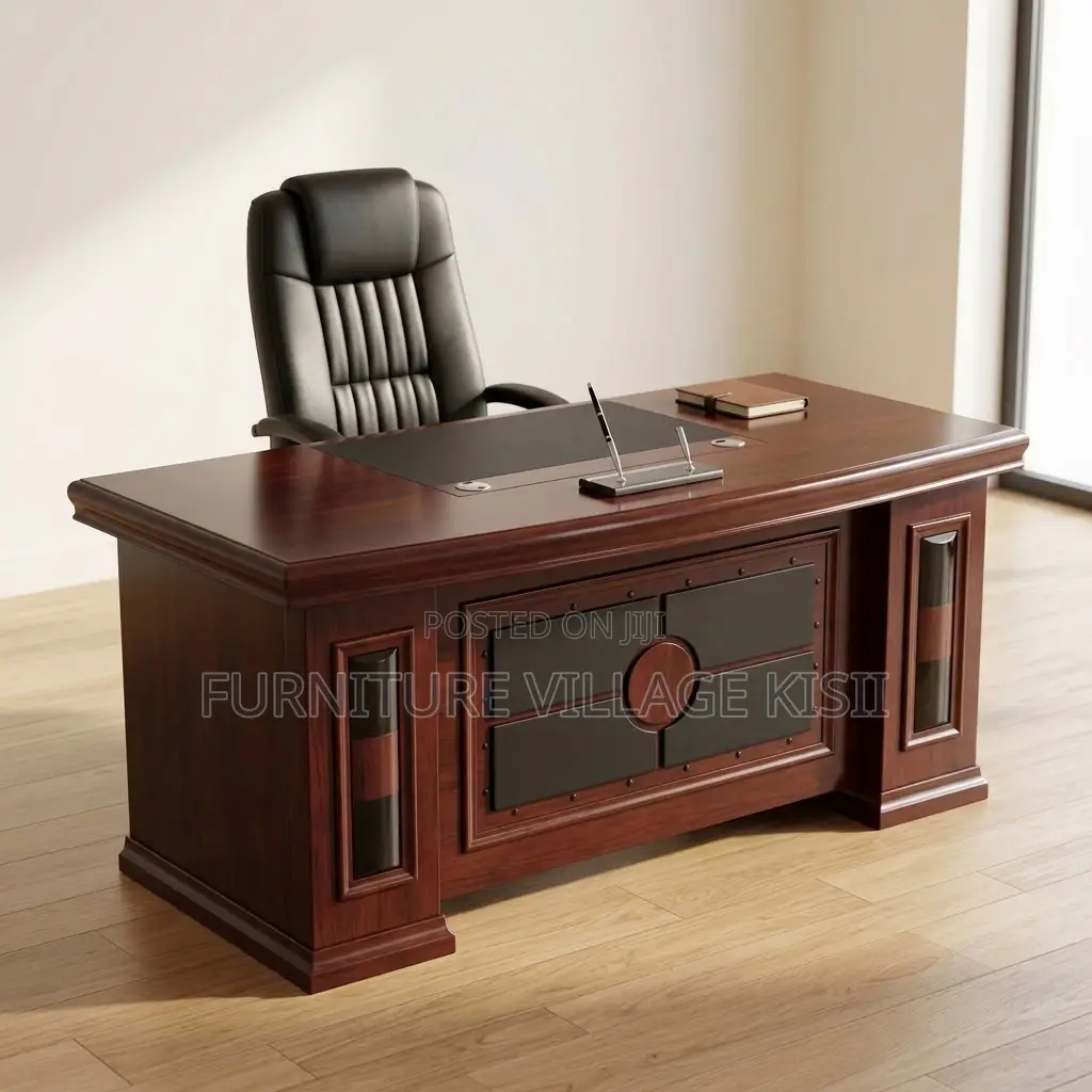 1.8m Mahogany Office Desk