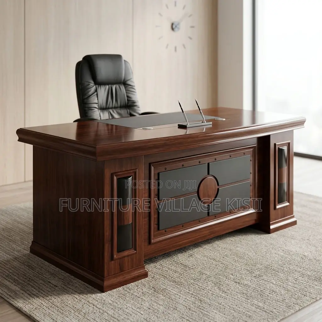 1.8m Mahogany Office Desk