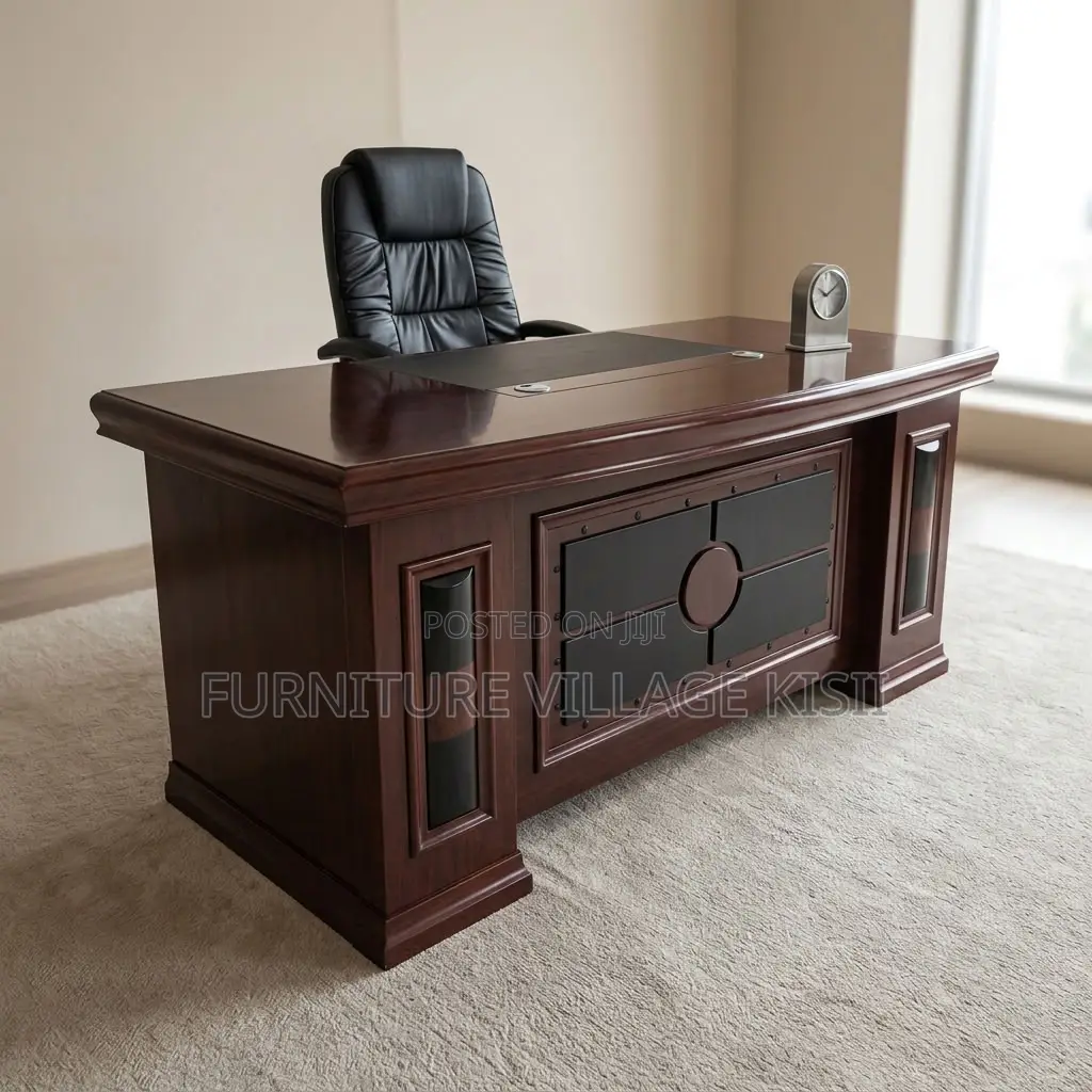 1.8m Mahogany Office Desk
