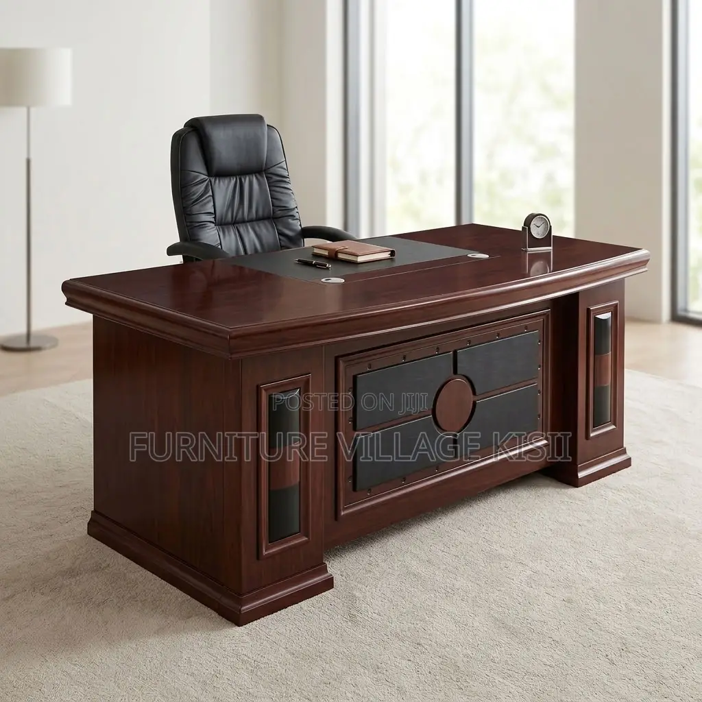 1.8m Mahogany Office Desk